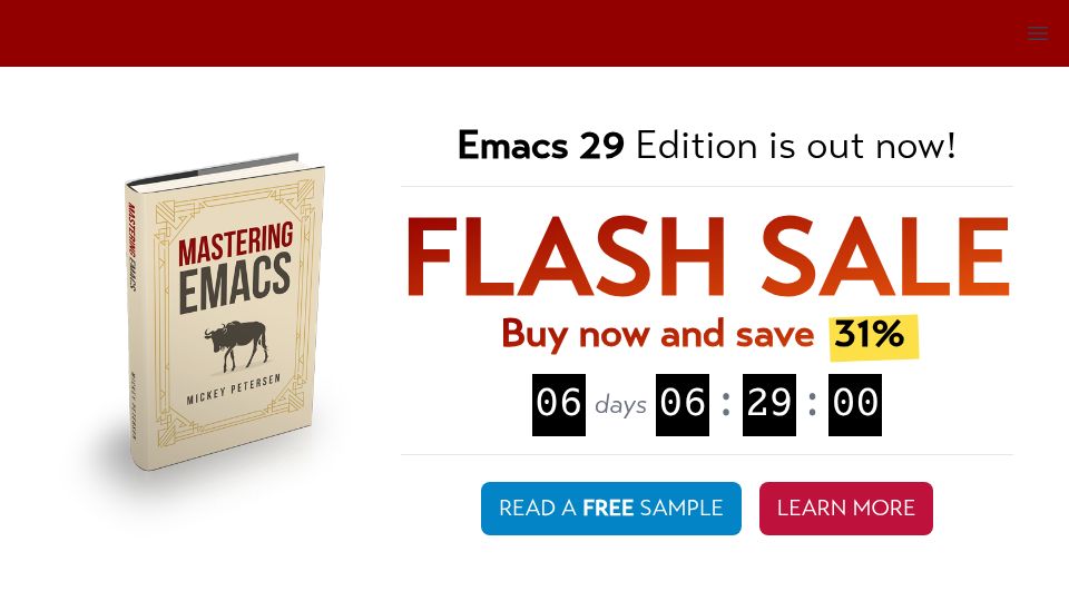 Screenshot of masteringemacs.org: What's new in Emacs 31.1