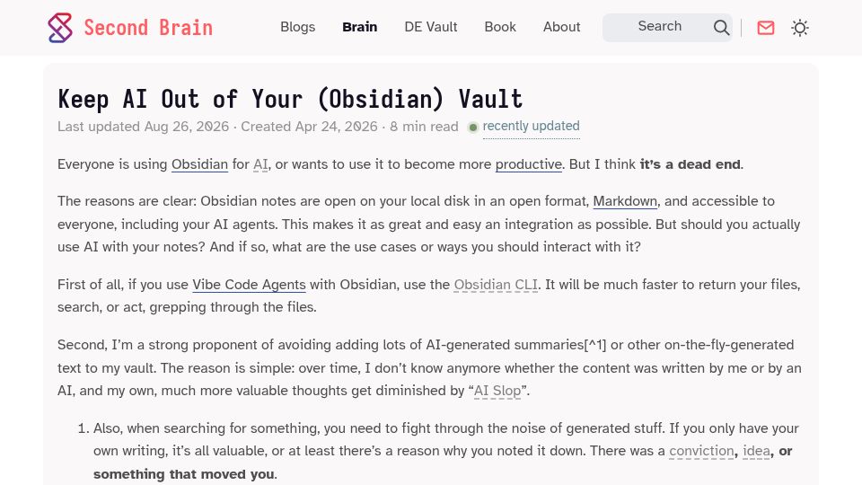 Screenshot of ssp.sh: It’s so hard to finish an idea that is not yours and is just suggested by AI