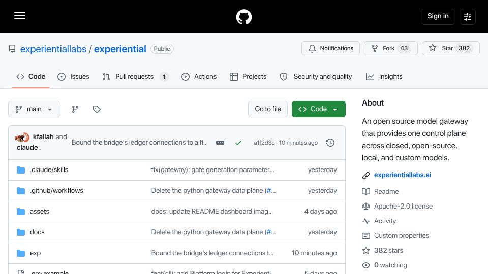 Screenshot of github.com: Show HN: We built open OpenRouter that turns usage into a better model