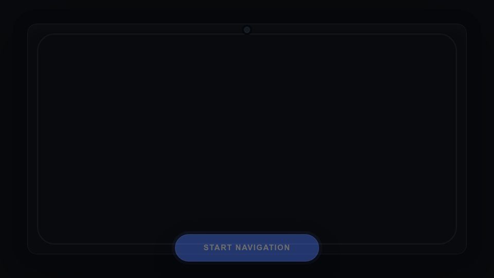 Screenshot of orbify.eu: Inception-style curved map for turn-by-turn directions