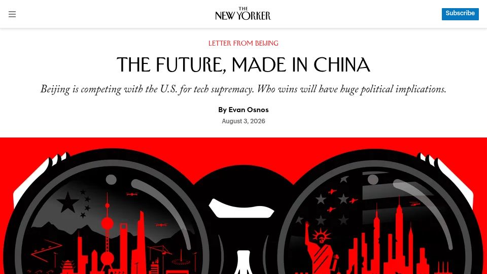 Screenshot of newyorker.com: The Future, Made in China