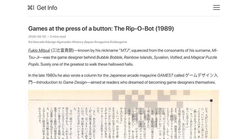 Screenshot of blog.gingerbeardman.com: Games at the press of a button: The Rip-O-Bot (1989)