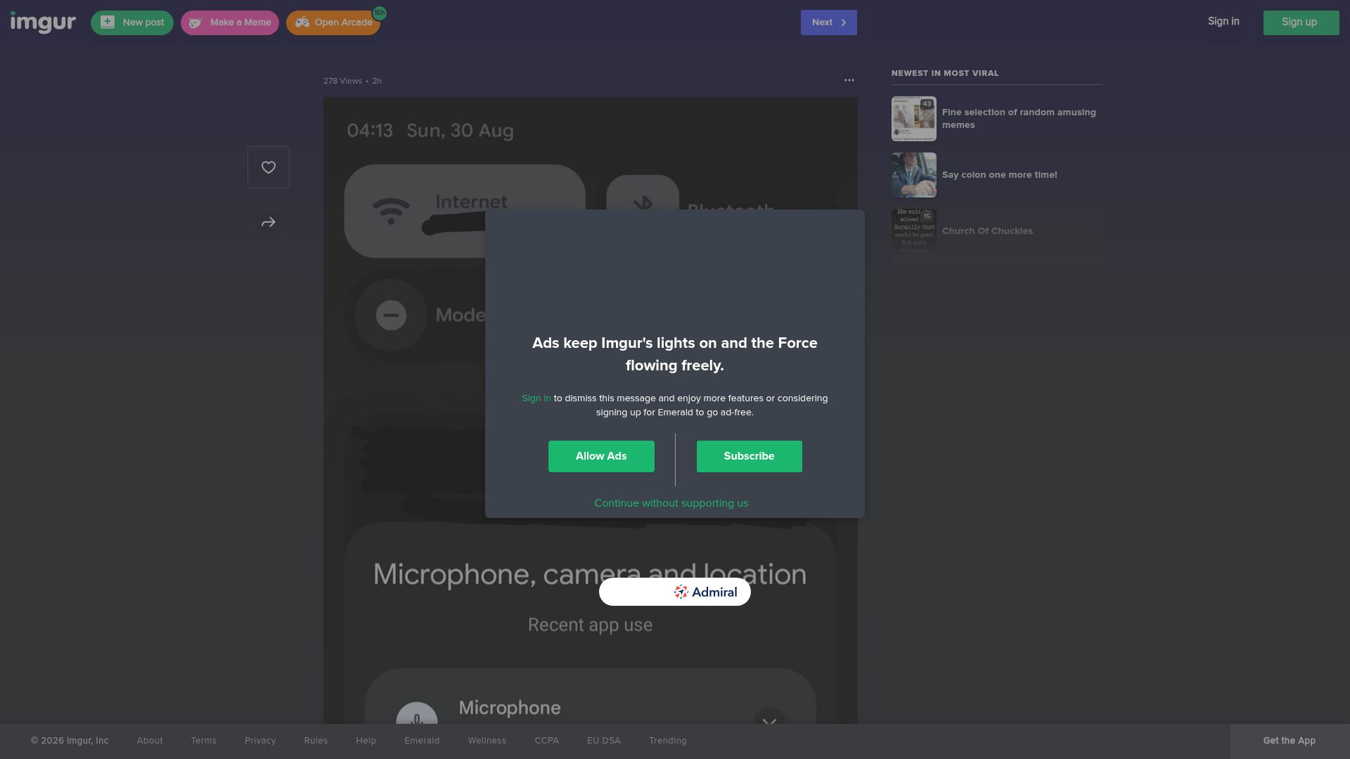 Screenshot of imgur.com: Zoom activated my mic and played "recording in progress" at 4AM