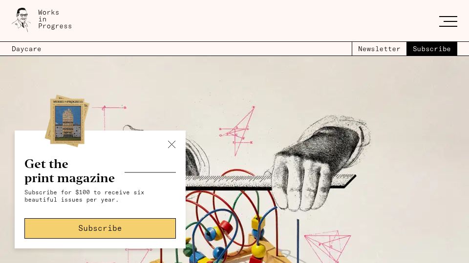 Screenshot of worksinprogress.co: Daycare Pseudoscience