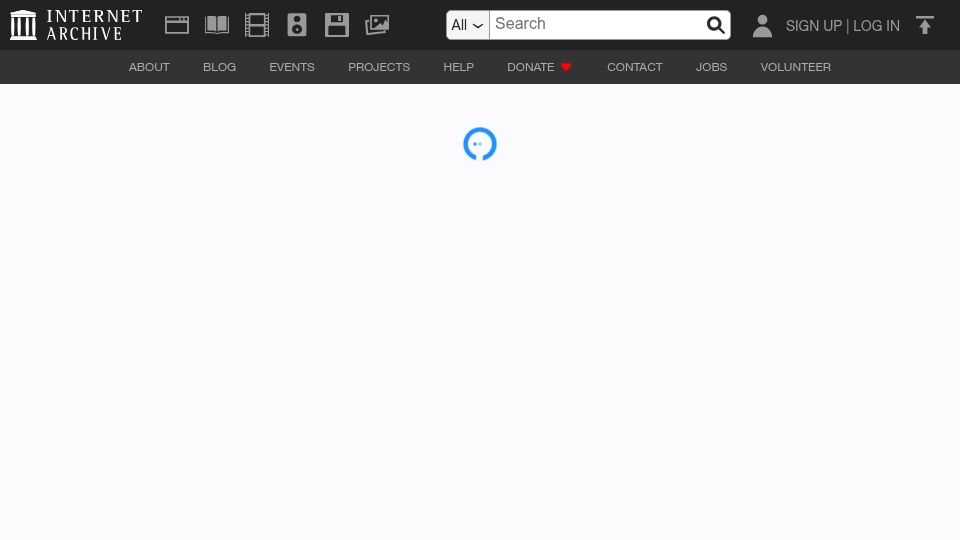 Screenshot of archive.org: The Internet Archive's Vintage AI Collection