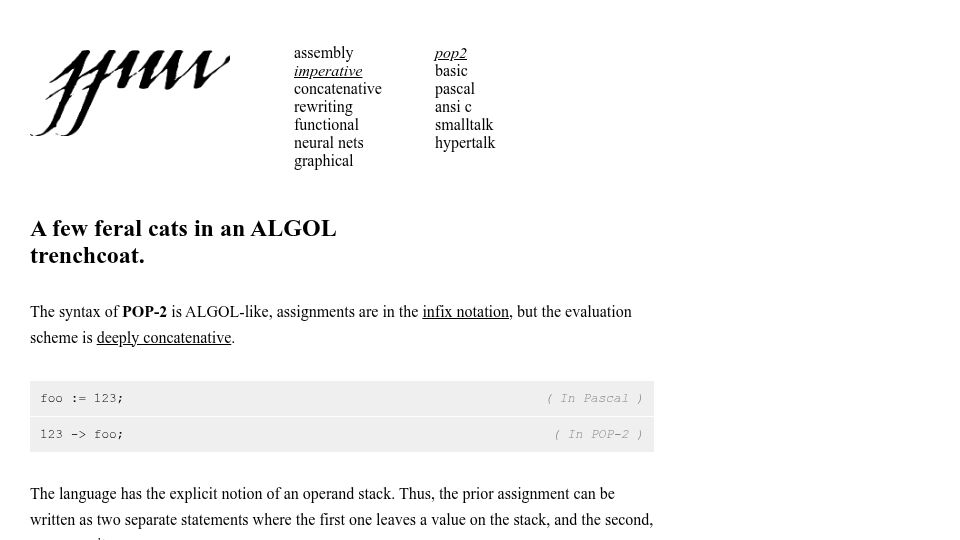 Screenshot of wiki.xxiivv.com: A few feral cats in an ALGOL trenchcoat.