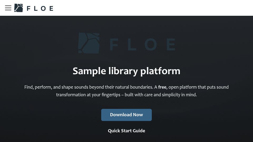 Screenshot of floe.audio: Show HN: Floe – an open-source plugin for sample libraries – CLAP/VST3/AU