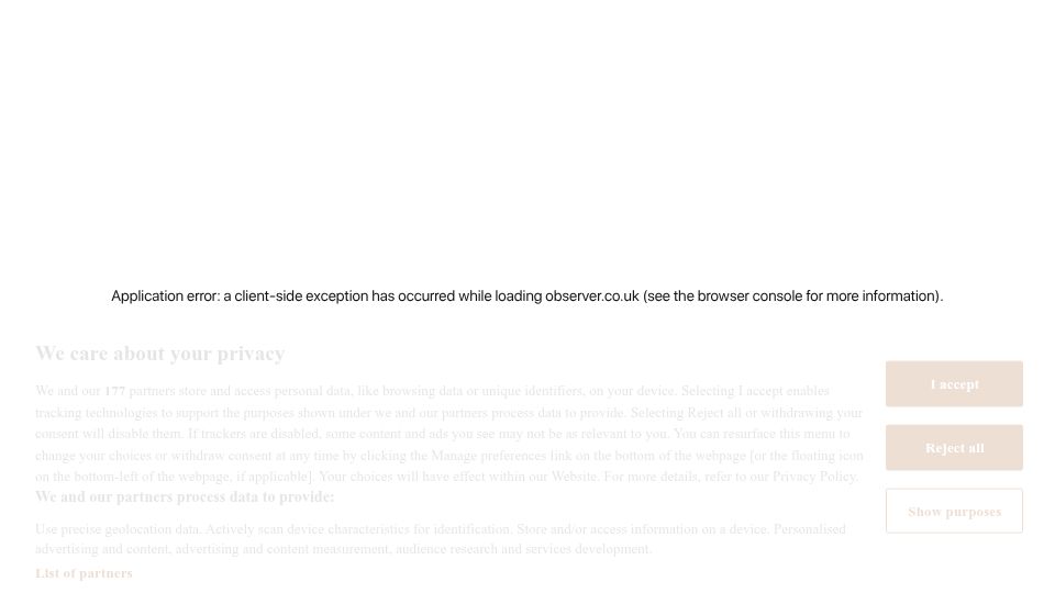 Screenshot of observer.co.uk: Silicon Valley sees AI as the solution – for everyone else