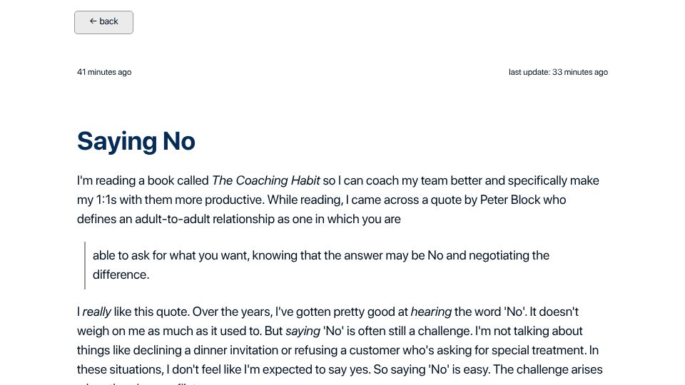 Screenshot of rozumem.xyz: Saying No