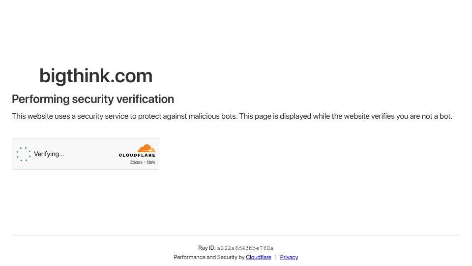 Screenshot of bigthink.com: Depression has tripled in the last 15 years. Arthur Brooks about the cause