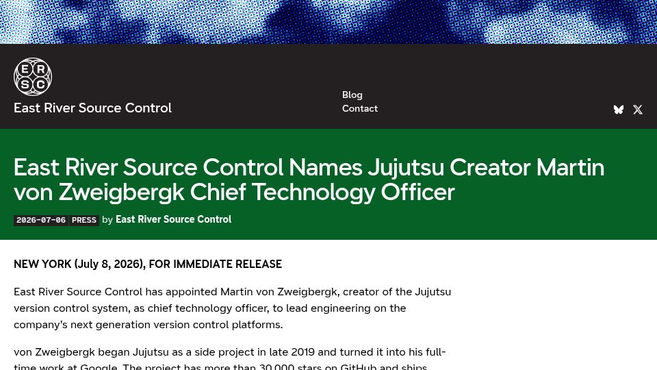 Screenshot of ersc.io: The creator of Jujutsu has joined ERSC