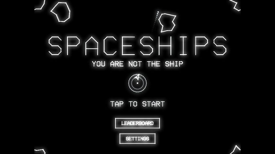 Screenshot of spaceships.treybastian.com: Spaceships (Reverse Asteroid)