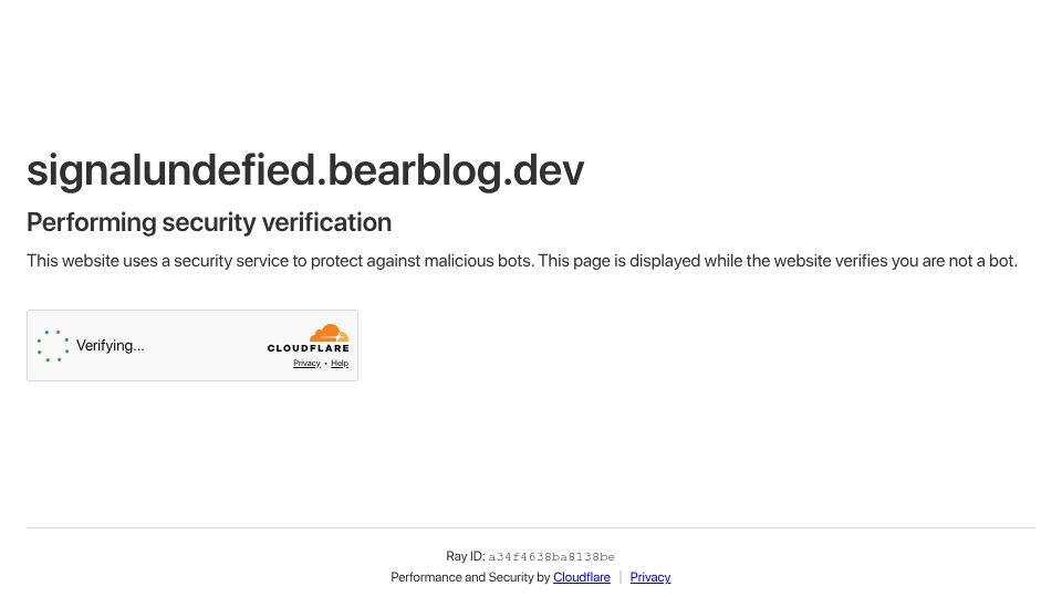 Screenshot of signalundefied.bearblog.dev: I wanna live an NPC life