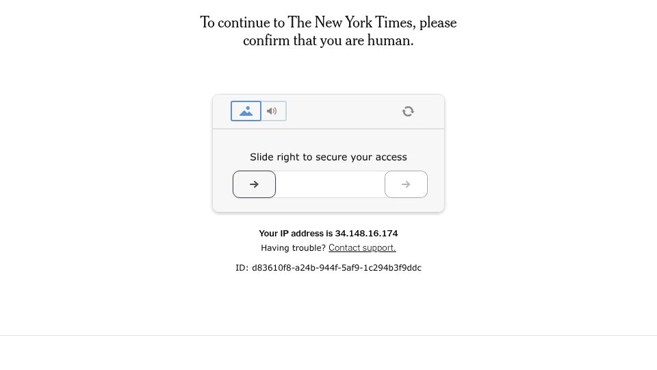 Screenshot of nytimes.com: Wendell Berry has died