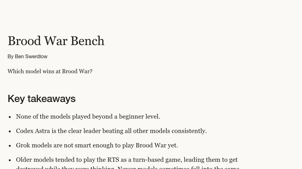 Screenshot of bw.swerdlow.dev: Brood War Bench
