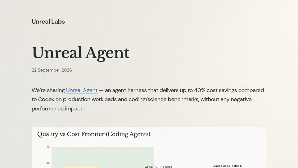 Screenshot of unreallabs.ai: Unreal Agent