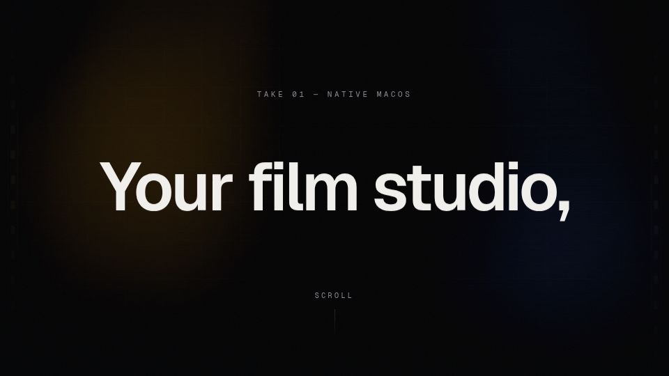 Screenshot of filmstudio.rxlab.app: Show HN: RxFilm Studio–Create and edit your product videos with AI agent