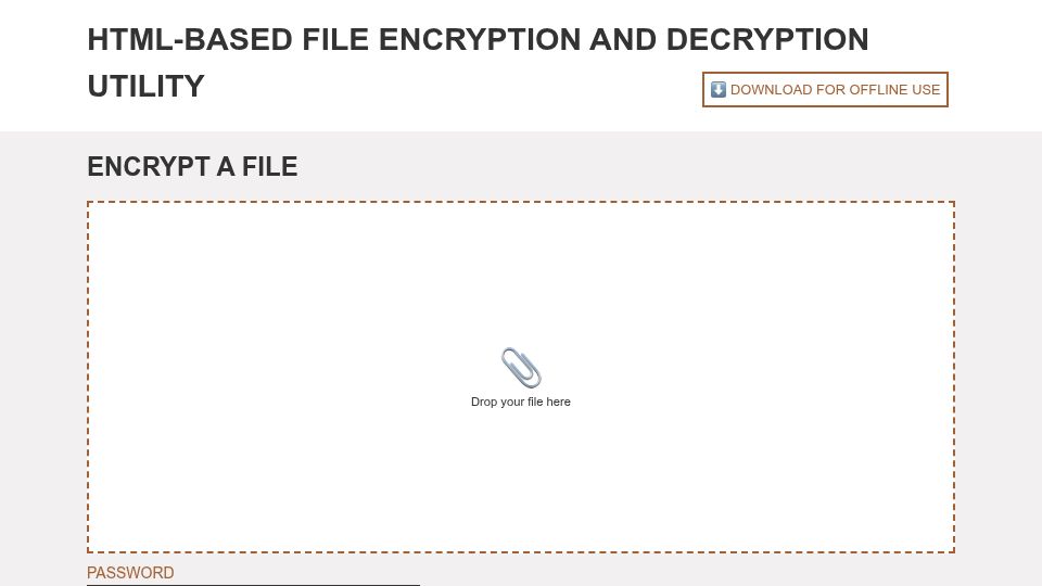 Screenshot of cms-sfx-demo.apeleg.com: Show HN: Air-gapped file encryption as self-decrypting HTML page