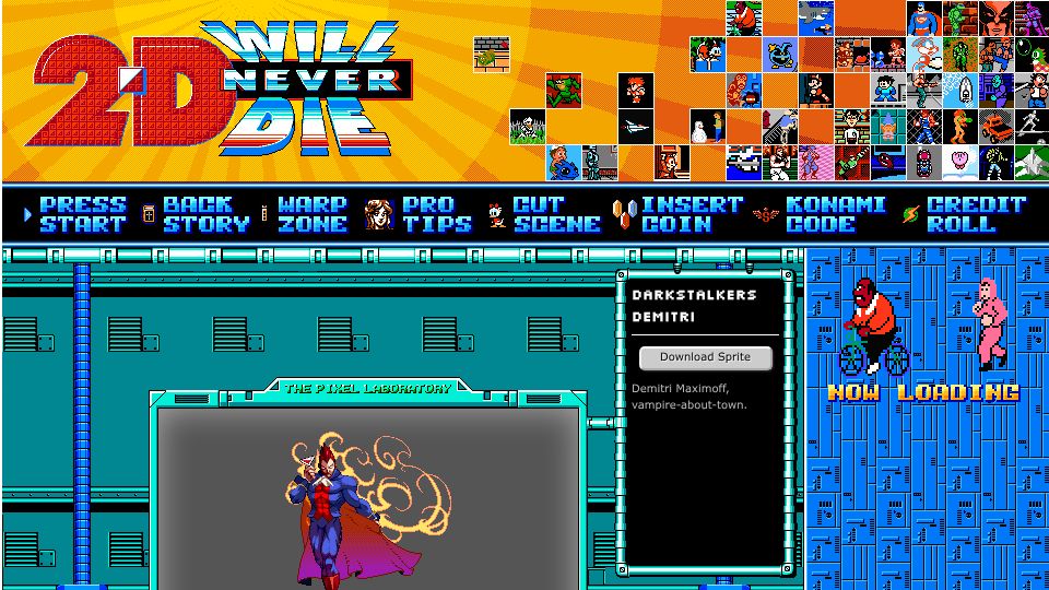 Screenshot of 2dwillneverdie.com: 2DWillNeverDie