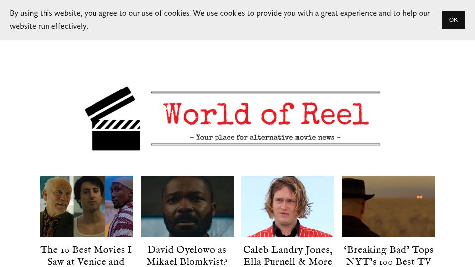 Screenshot of worldofreel.com: Letterboxd Is Up for Sale, and A24, Sony and the New York Times Are Bidding