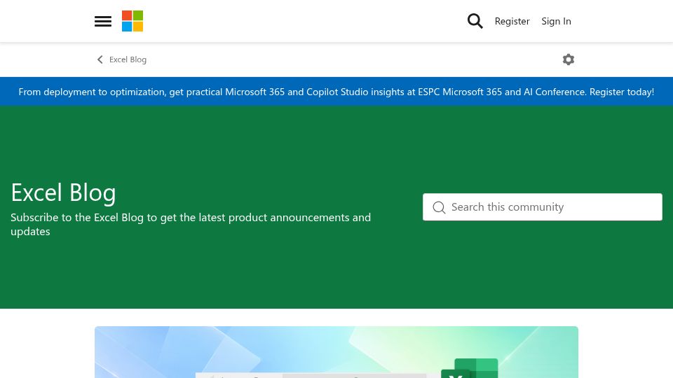 Screenshot of techcommunity.microsoft.com: Excel now supports multiple values in a single cell