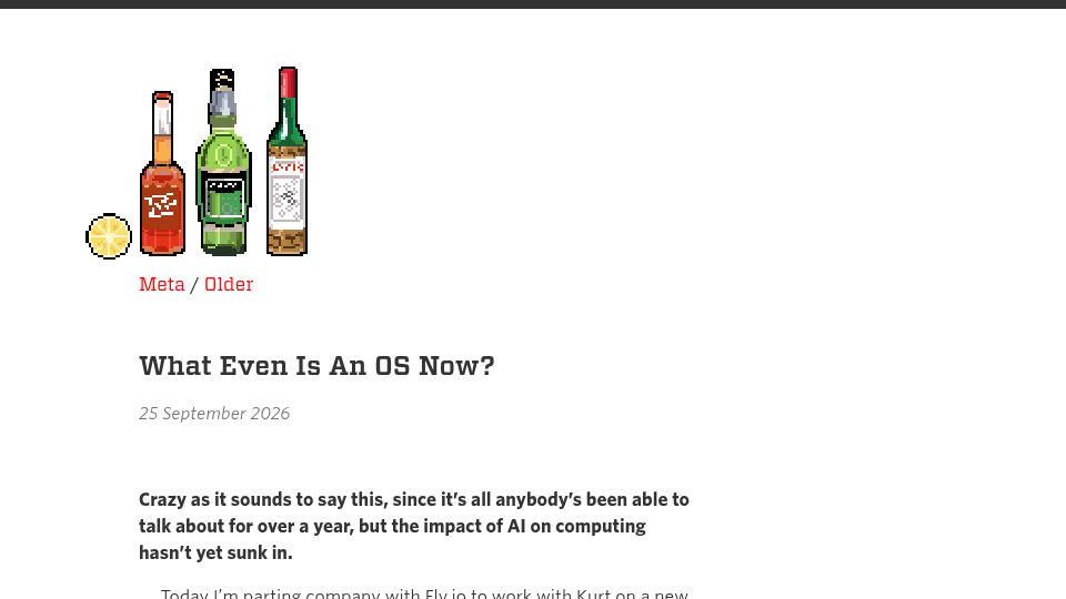 Screenshot of sockpuppet.org: What even is an OS now?