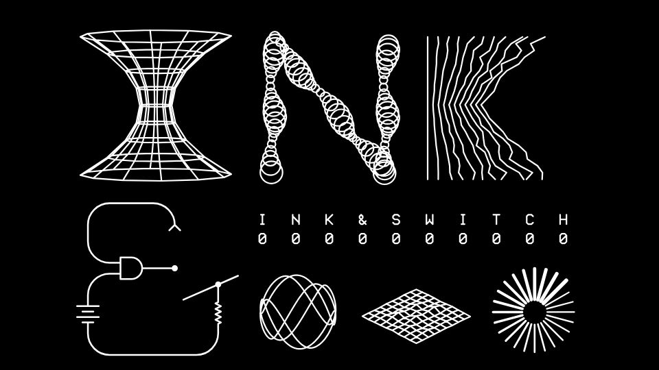 Screenshot of inkandswitch.com: Ink and Switch interactive homepage