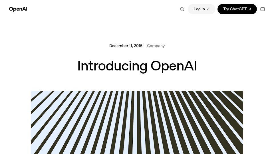 Screenshot of openai.com: OpenAI (2015)