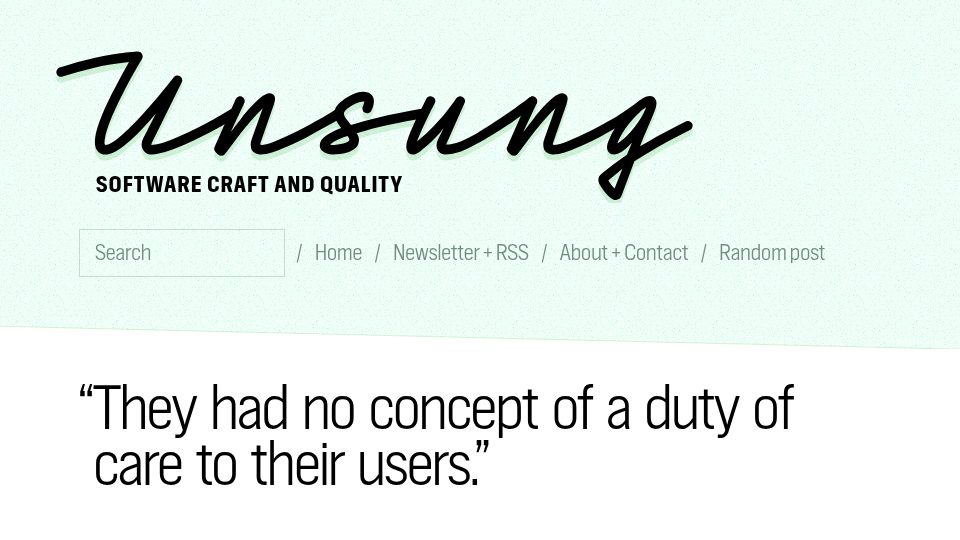 Screenshot of unsung.aresluna.org: On caring for user data: NeoVim caused Vim undo files to be deleted