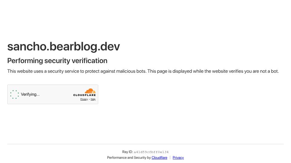 Screenshot of sancho.bearblog.dev: When did Google get so weird?