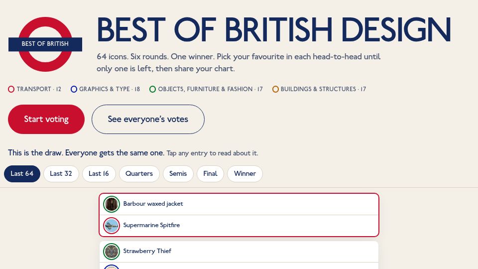 Screenshot of best-of-british-design.vercel.app: Best of British Design