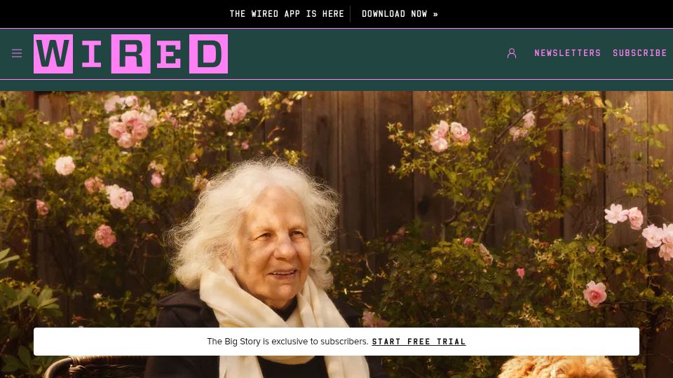 Screenshot of wired.com: Who Killed Paulina Borsook's Career?