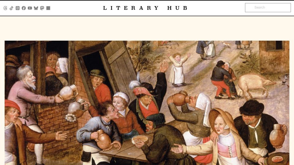 Screenshot of lithub.com: Fish bad, sugar good, and other medieval ideas about food