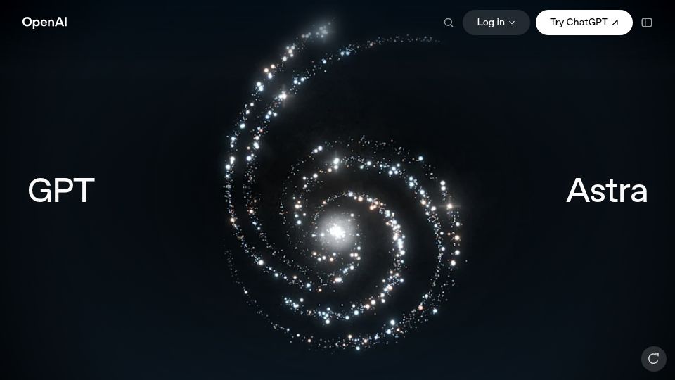 Screenshot of openai.com: GPT-6 Astra