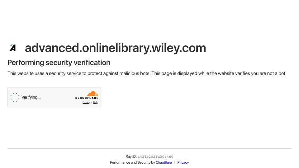 Screenshot of advanced.onlinelibrary.wiley.com: Moist-Electric Wallpaper for Indoor Energy Harvesting and Humidity Management