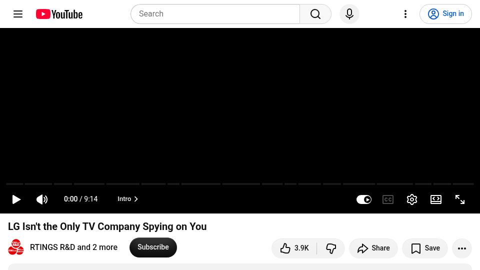 Screenshot of youtube.com: LG TVs aren't the only ones spying on you [video]